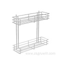 2-Tier Magic Corner Side Pull Storage Cabinet Basket